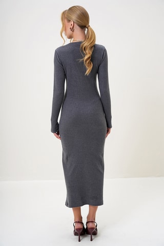 Vestido-camisola - Antracite