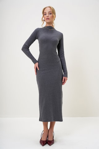 Vestido-camisola - Antracite