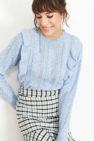 Camisola slim - Azul claro