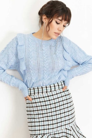 Camisola slim - Azul claro