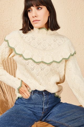 Camisola regular - Cru