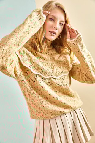 Camisola regular - Bege