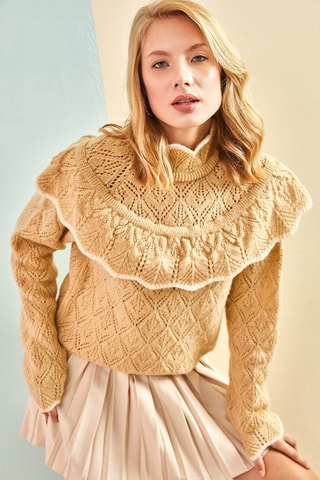 Camisola regular - Bege