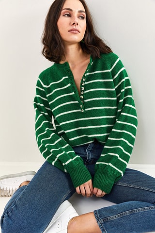 Camisola regular - Verde
