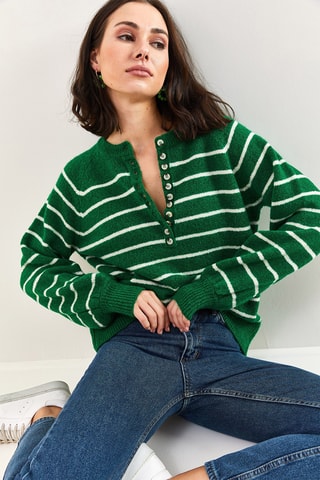 Camisola regular - Verde