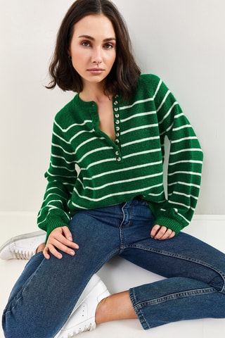 Camisola regular - Verde