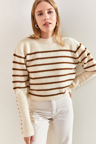 Camisola regular - Cru