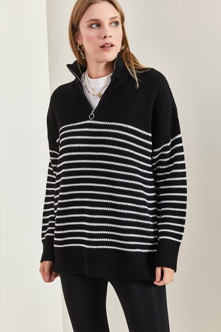 Camisola regular - Preto