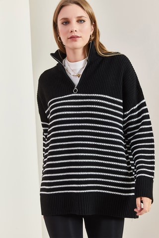 Camisola regular - Preto