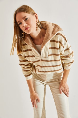 Camisola regular - Bege