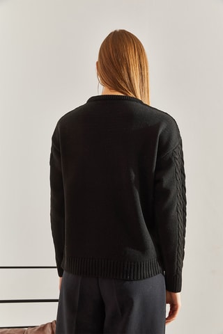 Camisola regular - Preto