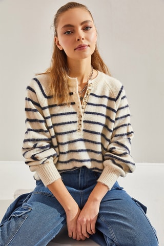 Camisola regular - Cru