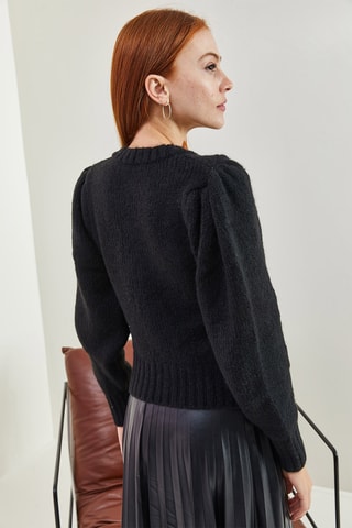 Camisola regular - Preto
