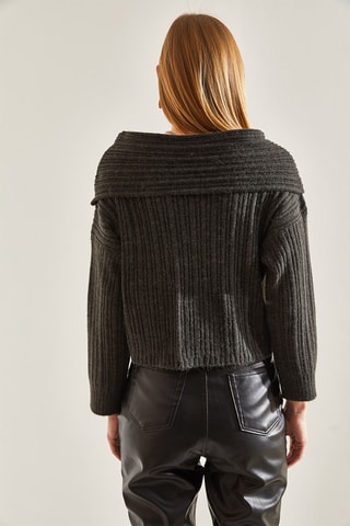 Camisola regular - Cinzento escuro
