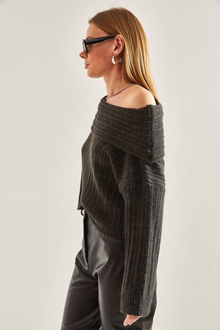 Camisola regular - Cinzento escuro