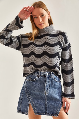 Camisola regular - Cinzento