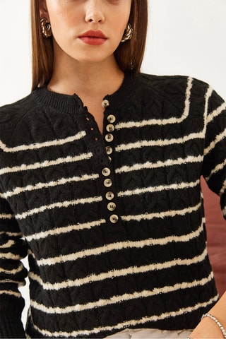 Camisola regular - Preto