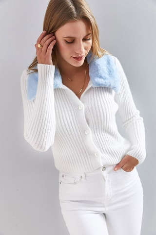 Gilet regular - Ecru