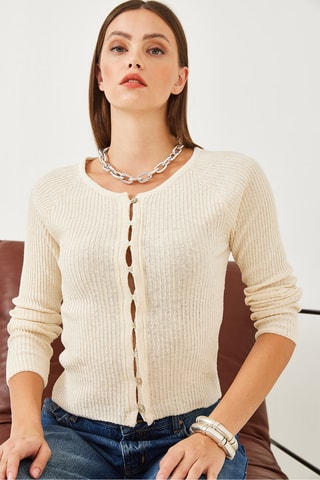 Gilet slim - Écru