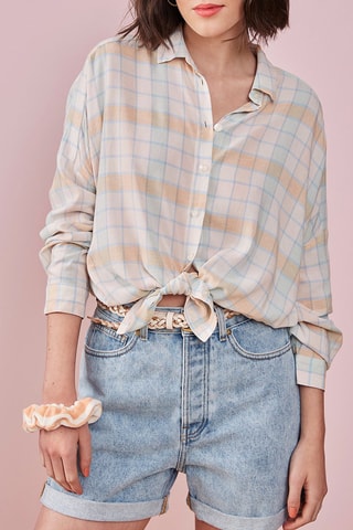 Geknoopte Blouse Simone Ecru