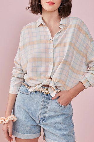Geknoopte Blouse Simone Ecru