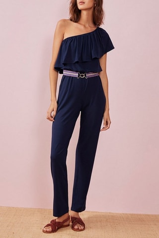 Asymmetrische Playsuit Gremi - Blauw