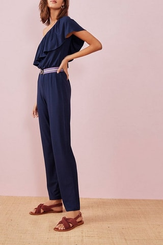 Asymmetrische Playsuit Gremi - Blauw