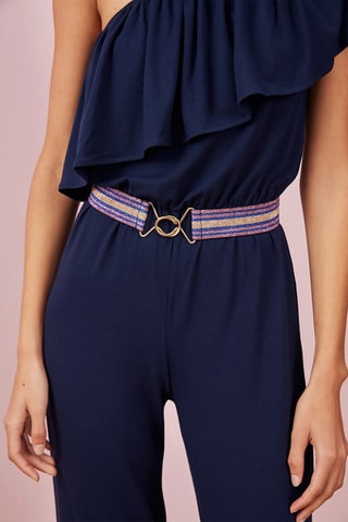 Asymmetrische Playsuit Gremi - Blauw