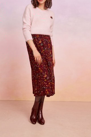 Midi-rok Victoriou - Rood