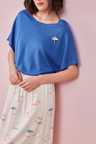 Midi-rok Elamine - Wit