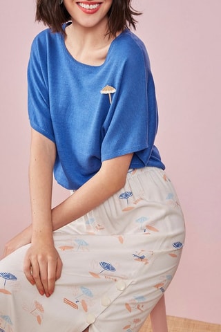 Midi-rok Elamine - Wit