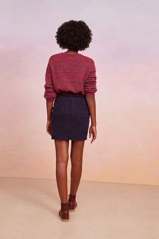Velours Rok Sarah - Blauw
