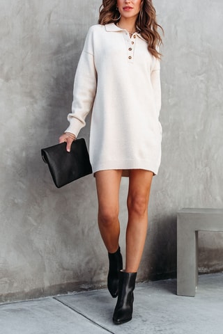 Trui-jurk - Wit