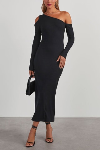 Robe asymétrique - Noir