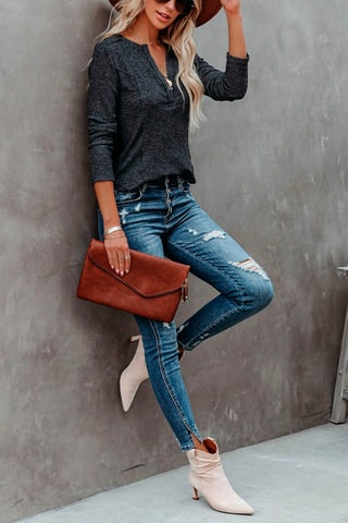 Top - Antraciet