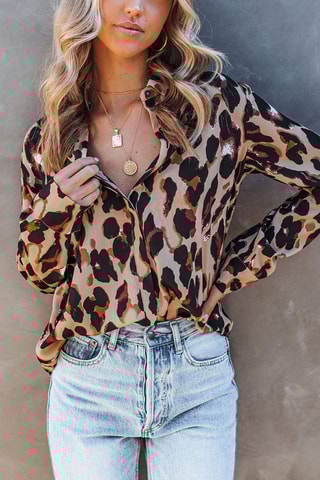 Blouse - Bruin