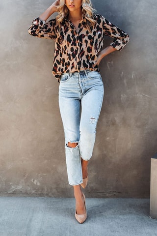 Blouse - Bruin