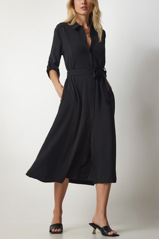 Blouse-jurk - Zwart