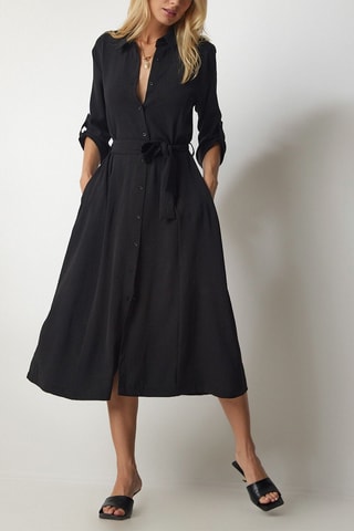 Blouse-jurk - Zwart