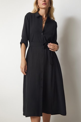 Blouse-jurk - Zwart