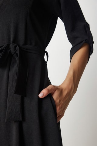 Blouse-jurk - Zwart