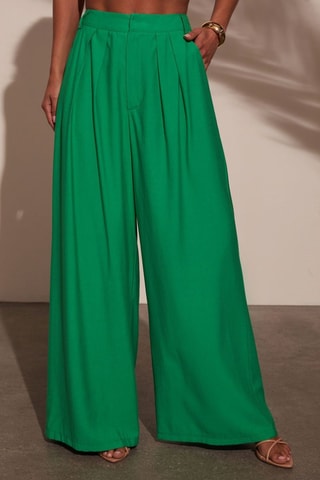 Pantalon palazzo - Vert