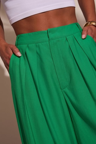 Pantalon palazzo - Vert