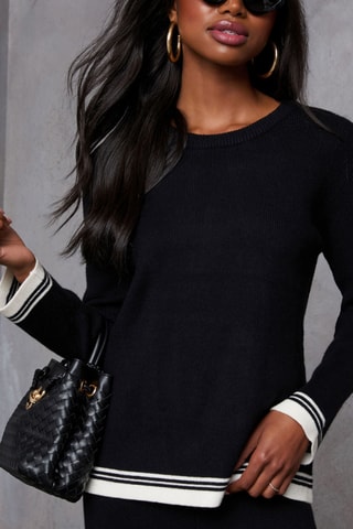 Trui en Broek Wide Legs - Zwart