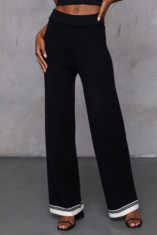 Trui en Broek Wide Legs - Zwart