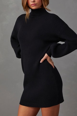 Trui-jurk - Zwart