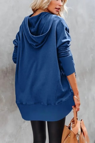 Trui met Capuchon - Marineblauw