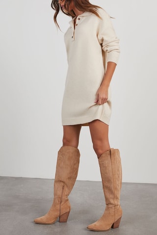 Trui-jurk - Wit