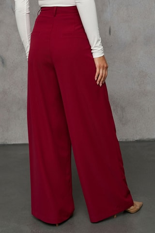 Broek met Hoge Taille - Bordeauxrood