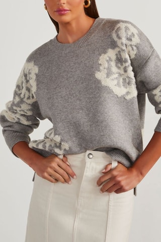 Pull - Blanc et gris